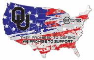 Oklahoma Sooners OHT USA Shape Cutout Sign