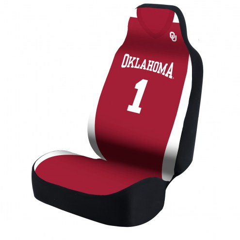 Oklahoma Sooners Red Jersey Universal Bucket Car Seat Cover