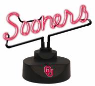 Oklahoma Sooners Script Neon Desk Lamp