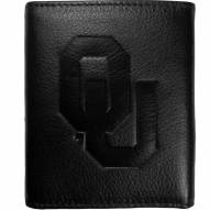 Oklahoma Sooners Embossed Leather Tri-fold Wallet