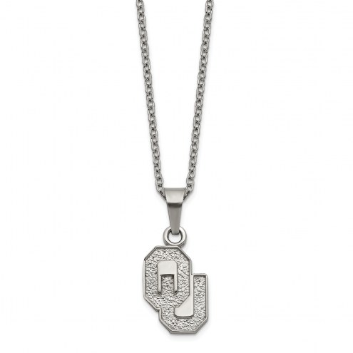 Oklahoma Sooners Stainless Steel Pendant Necklace