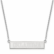 Oklahoma Sooners Sterling Silver Bar Necklace