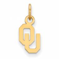 Oklahoma Sooners Sterling Silver Gold Plated Extra Small Pendant