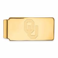 Oklahoma Sooners Sterling Silver Gold Plated Money Clip