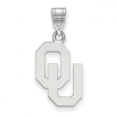 Oklahoma Sooners Sterling Silver Medium Pendant