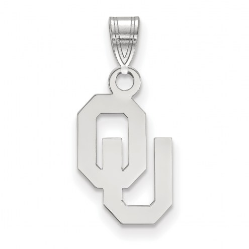 Oklahoma Sooners Sterling Silver Small Pendant