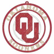 Oklahoma Sooners Team Logo Cutout Door Hanger