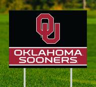 Oklahoma Sooners Team Name Yard Sign