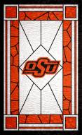 Oklahoma State Cowboys 11" x 19" Stained Glass Sign