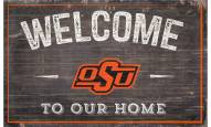 Oklahoma State Cowboys 11" x 19" Welcome to Our Home Sign