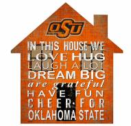 Oklahoma State Cowboys 12" House Sign