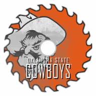 Oklahoma State Cowboys 12" Rustic Circular Saw Sign