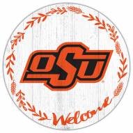 Oklahoma State Cowboys 12" Welcome Circle Sign
