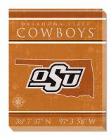 Oklahoma State Cowboys 16" x 20" Coordinates Canvas Print