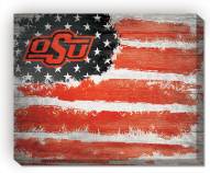 Oklahoma State Cowboys 16" x 20" Flag Canvas Print