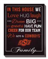 Oklahoma State Cowboys 16" x 20" In This House Canvas Print