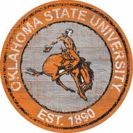 Oklahoma State Cowboys 24" Heritage Logo Round Sign