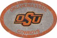 Oklahoma State Cowboys 46" Team Color Oval Sign