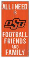 Oklahoma State Cowboys 6" x 12" Friends & Family Sign