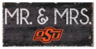Oklahoma State Cowboys 6" x 12" Mr. & Mrs. Sign