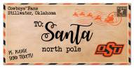 Oklahoma State Cowboys 6" x 12" To Santa Sign