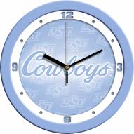 Oklahoma State Cowboys Baby Blue Wall Clock