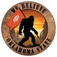 Oklahoma State Cowboys Bigfoot 12" Circle Sign