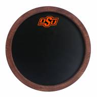 Oklahoma State Cowboys Chalkboard ""Faux"" Barrel Top Sign