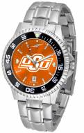 Oklahoma State Cowboys Competitor Steel AnoChrome Color Bezel Men's Watch