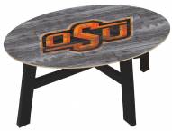 Oklahoma State Cowboys Distressed Wood Coffee Table