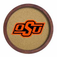 Oklahoma State Cowboys "Faux" Barrel Framed Cork Board