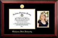 Oklahoma State Cowboys Gold Embossed Diploma Frame with Portrait