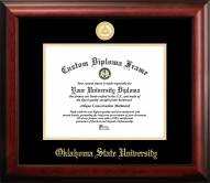 Oklahoma State Cowboys Gold Embossed Diploma Frame