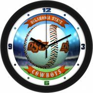 Oklahoma State Cowboys Home Run Wall Clock