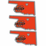 Oklahoma State Cowboys Home State Decal - 3 Pack