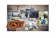 Oklahoma State Cowboys I Love My Family Clip Frame