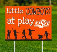 Oklahoma State Cowboys Little Fans at Play 2-Sided Yard Sign