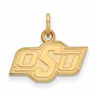 Oklahoma State Cowboys NCAA Sterling Silver Gold Plated Extra Small Pendant