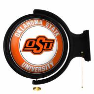 Oklahoma State Cowboys Round Rotating Lighted Wall Sign
