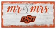 Oklahoma State Cowboys Script Mr. & Mrs. Sign