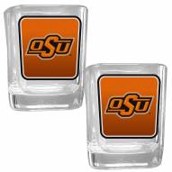 Oklahoma State Cowboys Square Glass Shot Glass Set