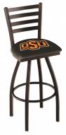 Oklahoma State Cowboys Swivel Bar Stool with Ladder Style Back