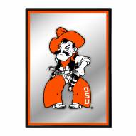 Oklahoma State Cowboys Vertical Framed Mirrored Wall Sign