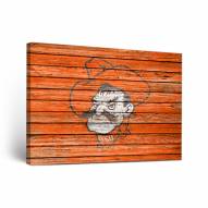 Oklahoma State Cowboys Weathered Canvas Wall Art