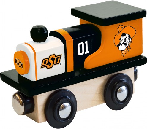 Oklahoma State Cowboys Wood Toy Train