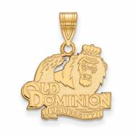 Old Dominion Monarchs NCAA Sterling Silver Gold Plated Medium Pendant