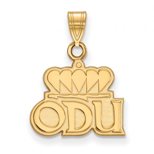 Old Dominion Monarchs Sterling Silver Gold Plated Small Pendant