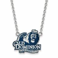 Old Dominion Monarchs Sterling Silver Large Enameled Pendant Necklace