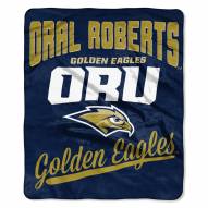 Oral Roberts Golden Eagles Alumni Raschel Throw Blanket