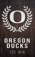 Oregon Ducks 11" x 19" Laurel Wreath Sign